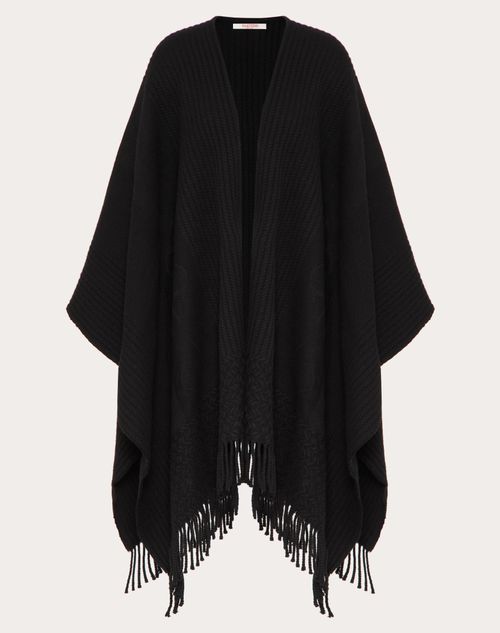 Red Valentino PONCHO VLOGO SIGNATURE IN CACHEMIRE