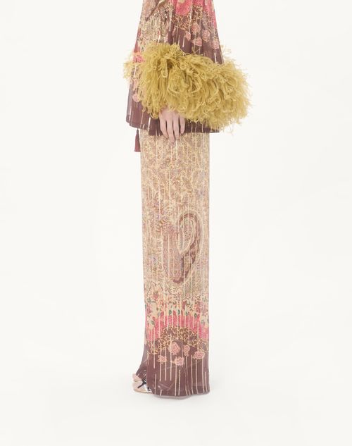 Valentino - Pekin Trousers With Voyage Imaginaire Paisley Print - Multicolor - Woman - Shelf - Wrtw Ss26 Pre - W3