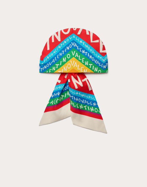 Valentino Garavani - Escape Headband In Cotton And Silk - Multicolour - Woman - Soft Accessories - Accessories