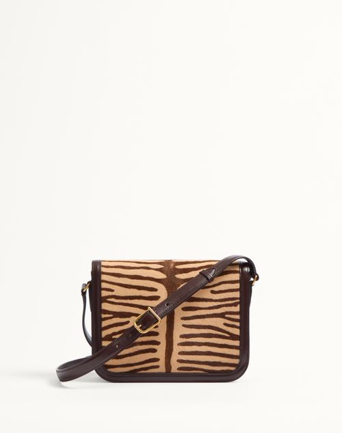 Valentino Garavani 9to5 Shoulder Bag In Animalier Pony Effect Calfskin