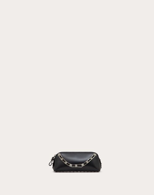 Valentino Garavani Mini Rockstud Leather Clutch Bag