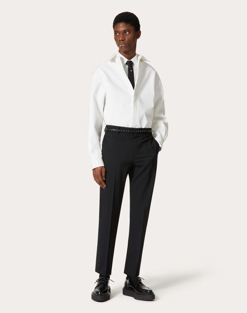 Valentino - Cotton Poplin Shirt Jacket - White - Man - Shirts