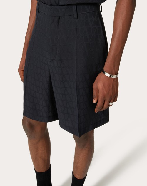 Valentino Black Toile Iconographe Shorts