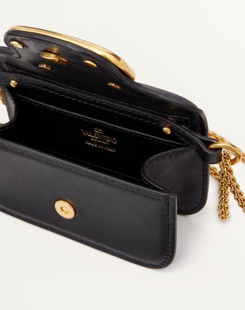 Valentino black bag store with gold chain