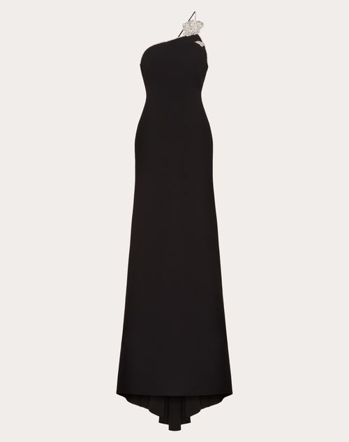 Valentino - Robe De Soirée Brodée En Cady Couture - Noir - Femme - Robes
