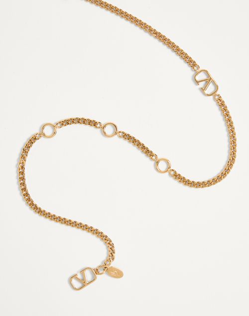 Valentino Garavani - Vlogo Signature Chain Belt - Gold - Woman - Belts