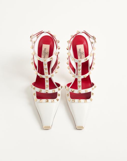 Valentino Garavani - ロックスタッズ キッドスキン パンプス 100mm - ホワイト - ウィメンズ - パンプス