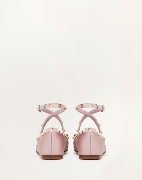 Valentino Garavani Pink Rockstud Ballerina Flats