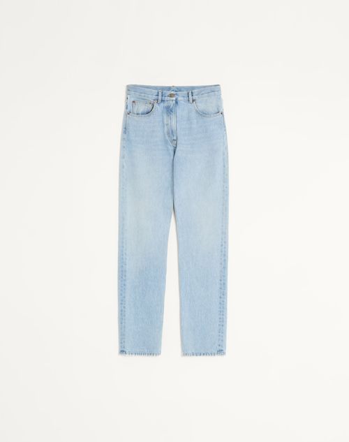 Valentino - Denim Trousers - Denim - Woman - Denim