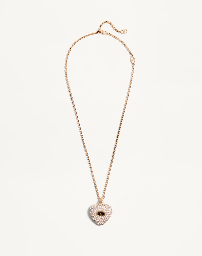 VALENTINO クール ロイヤル メタル x エナメル x スワロフスキー®クリスタル ネックレス