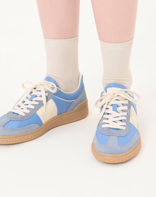 발렌티노 업빌리지 트레이너 (크러스트 레더, 나파 카프스킨 레더 밴드) WS0IL9MBM_BQG