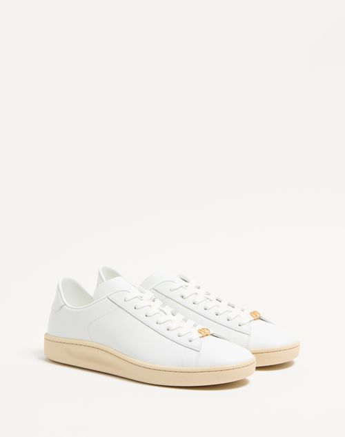 Valentino Garavani - Royco Trainer In Nappa Calfskin - White - Man - Trainers