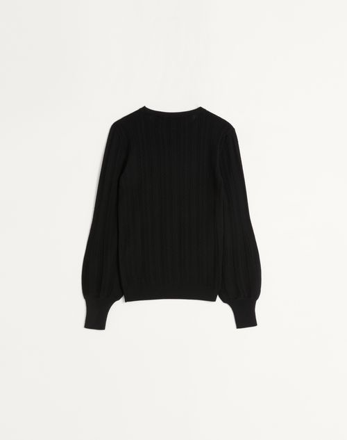 Valentino - Wool Jumper - Black - Woman - Knitwear