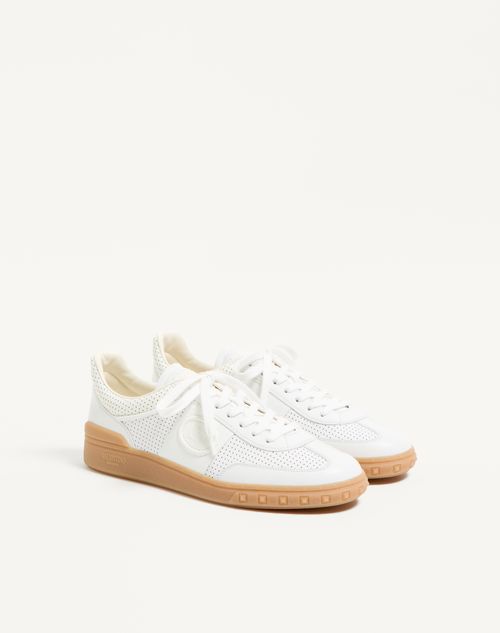 Valentino Garavani - Upvillage Low-top Sneaker In Perforated Nappa Leather - White - Man - Sneakers