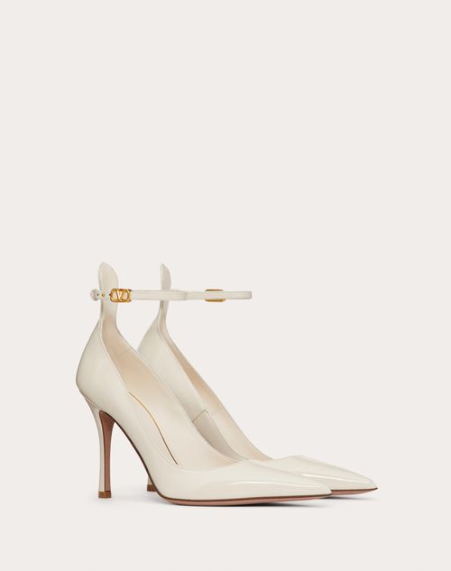 Valentino hot sale white heels