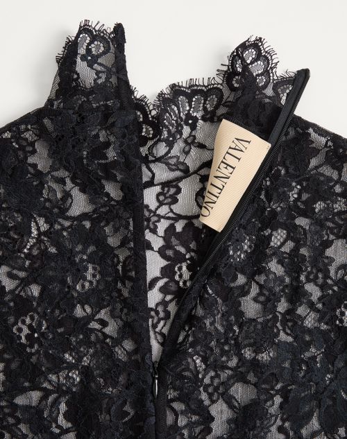 Valentino - Floral Lace Body - Black - Woman - Shirts And Tops