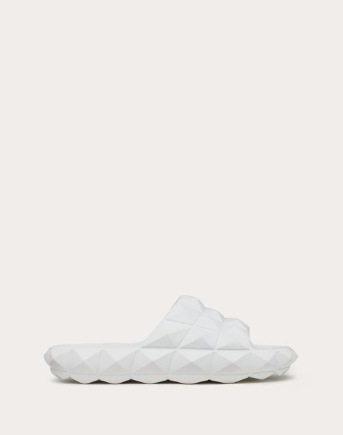 ROMAN STUD TURTLE SLIDE SANDAL IN RUBBER
