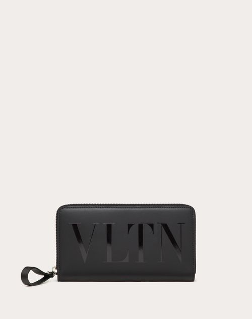 Valentino Garavani - Vltn Wallet - Black/black - Man - Wallets And Small Leather Goods