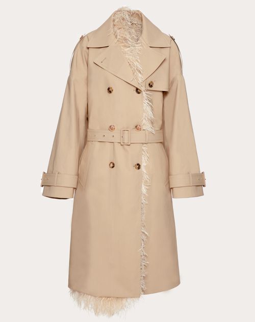 Canvas trench clearance coat