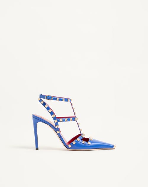 Valentino Garavani - Rockstud Kidskin Pumps 100mm - Cobalt - Woman - Pumps And Slingbacks