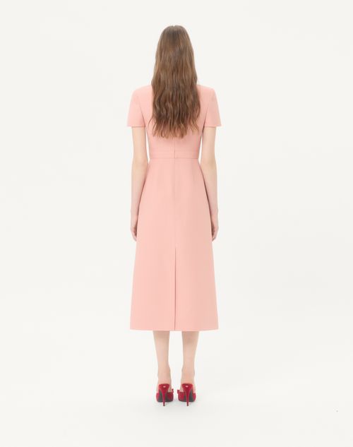 Valentino - Embroidered Crepe Couture Dress - Pink - Woman - Dresses