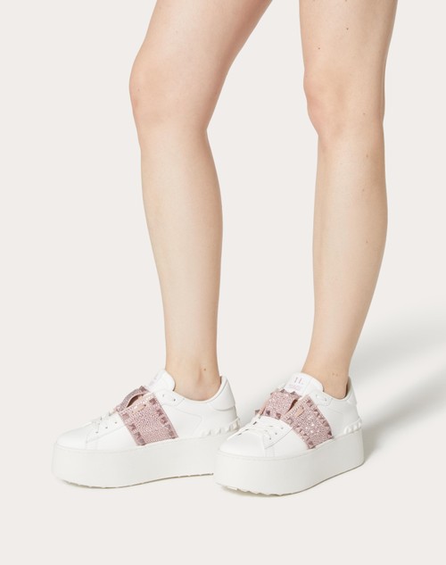 Valentino Garavani Rockstud Untitled leather sneakers - White