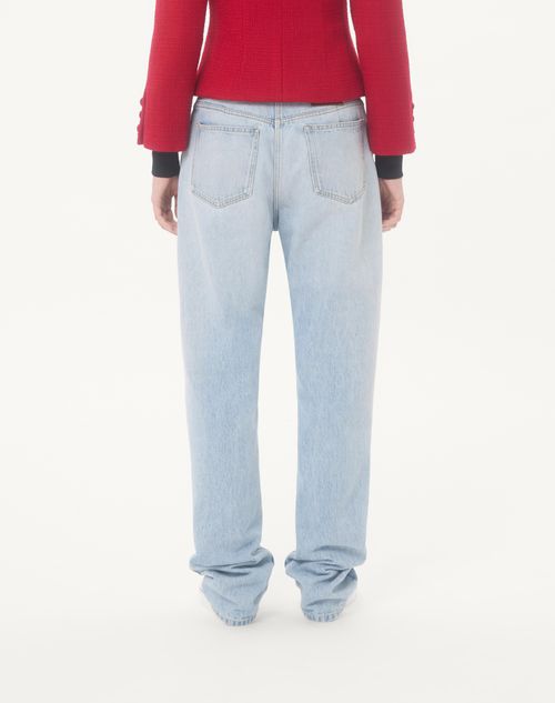 Valentino - Denim Trousers - Denim - Woman - Denim