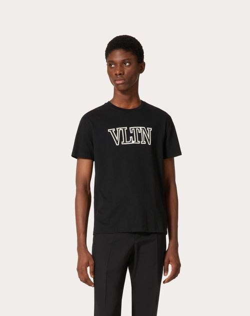 Vltnエンブロイダリー コットンtシャツ for メンズ インチ ブラック