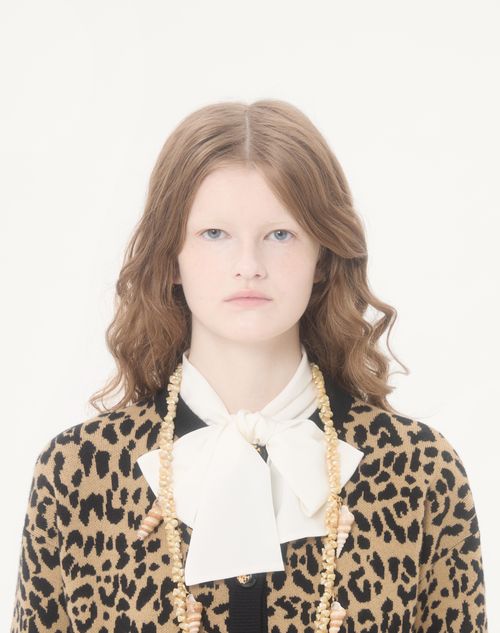 Valentino - Crepe De Chine Shirt - Ivory - Woman - Shirts & Tops