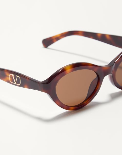 Valentino - Cat-eye Acetate Eyewear - Havana/brown - Woman - Eyewear