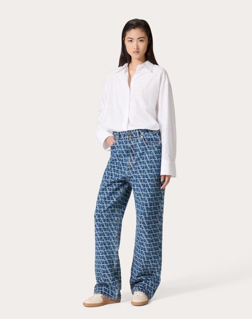 Valentino - Toile Iconographe Denim Pants - Denim - Woman - Gifts For Her