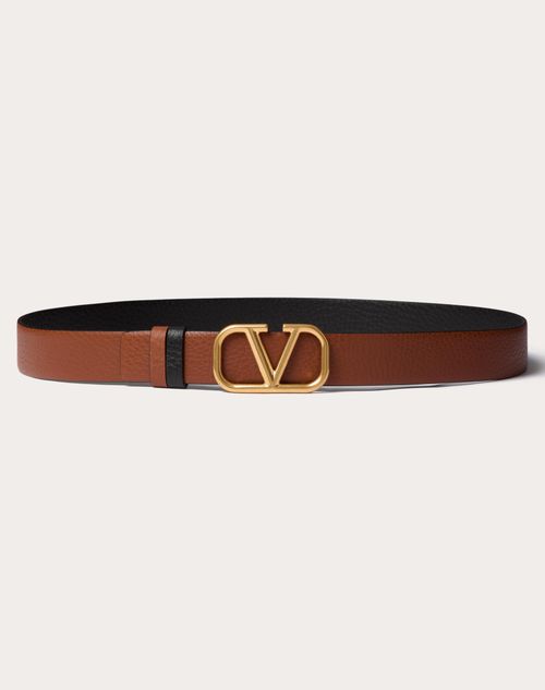 Vlogo Signature Reversible Elk-print Calfskin Belt 30 Mm for Vlogo Signature Reversible Elk-print Calfskin Belt 30 Mm for