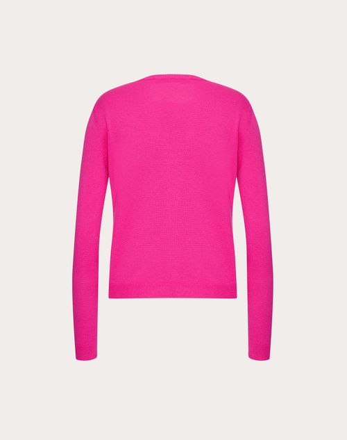 Valentino - Wool Cardigan - Pink Pp - Woman - Knitwear