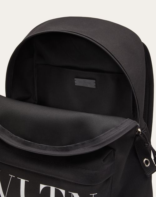 Valentino Garavani VLOGO Print Backpack - Black for Men