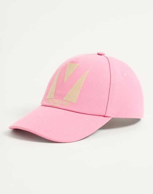 Valentino Garavani - Chez Valentino Cotton Baseball Cap - Pastel Pink/butter - Woman - Hats And Gloves