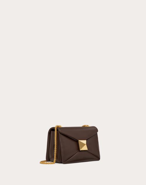 one stud nappa micro bag with chain