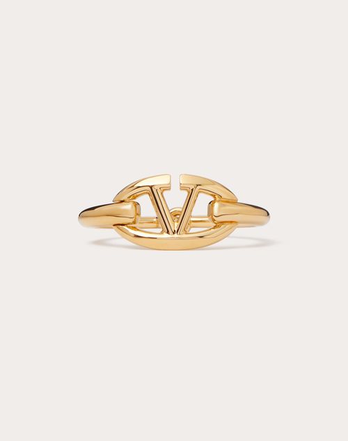 Valentino Garavani - Vlogo Metal Signature Bangle - Gold - Woman - Jewellery