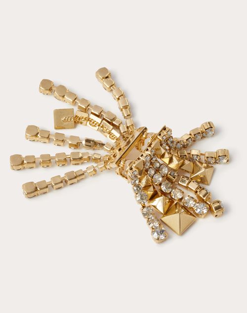 Valentino Garavani - ブライトレイン メタル X クリスタル イヤリング - ゴールド/クリスタルシルバー - ウィメンズ - ジュエリー