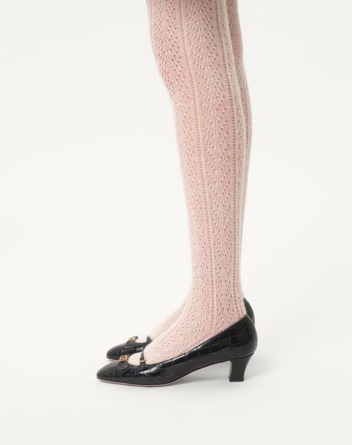 Short Dress In Toute La V Jacquard for Woman in Night/cream Short Dress In Toute La V Jacquard for Woman in Night/cream