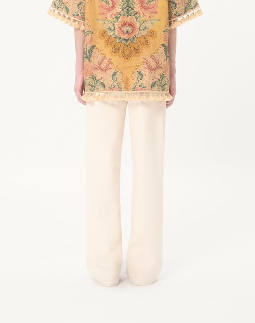 Valentino - Valentino Denim Trousers - Ivory - Man - Denim