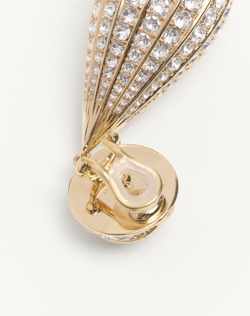 Valentino Garavani - Poetique Des Gouttes Metal And Swarovski® Crystal Earrings - Gold/crystal - Woman - Fashion Jewelry