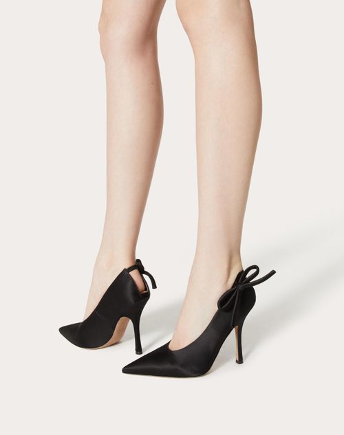Valentino Garavani - Valentino Garavani Nite-out Satin Pump 110 Mm - Black - Woman - Woman View All