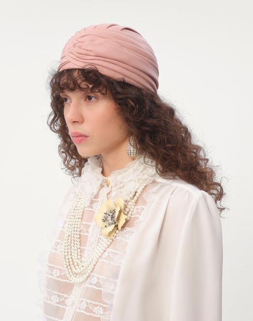 Valentino Garavani - Rigid Wool Turban - Gold/pink - Woman - New Arrivals