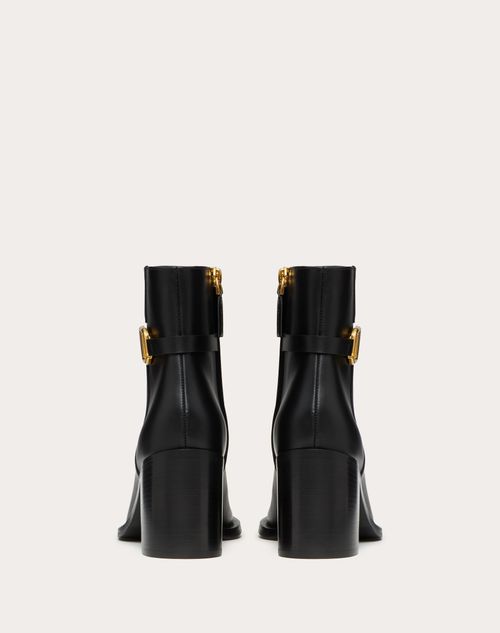 Vlogo Signature Calfskin Ankle Boot 75mm for Woman in Black | Valentino US