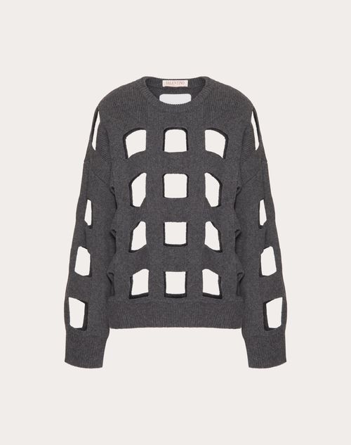 Valentino - Wool Sweater - Dark Grey - Woman - Knitwear