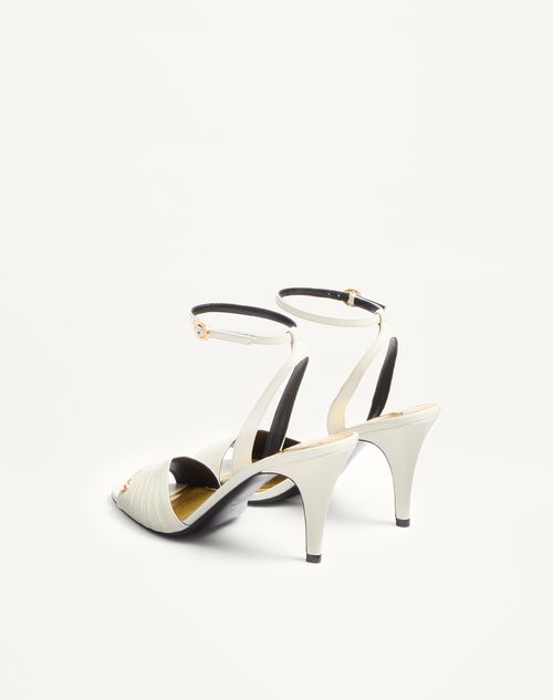 Valentino Garavani - Ladycrush Sandal In Kidskin 85mm - Ivory - Woman - Sandals