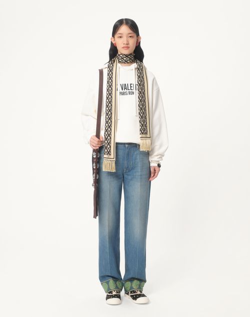 Valentino - ジャージーコットン シェ ヴァレンティノプリント スウェットシャツ - アイボリー - ウィメンズ - Shelf - Wrtw - W1 Optical B&w
