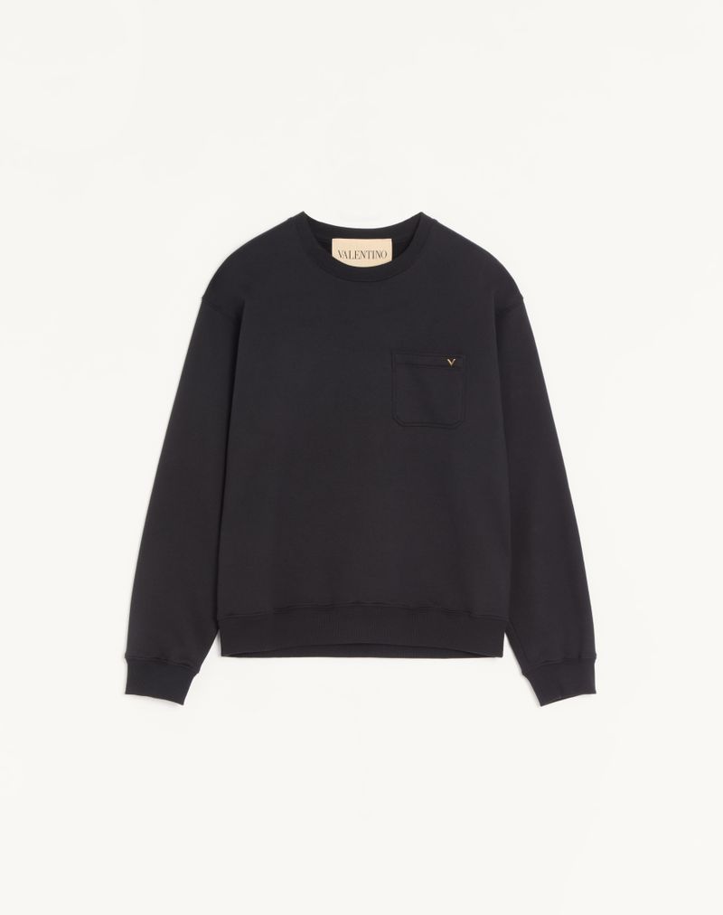 Sweat Coton VGold Noir — Valentino