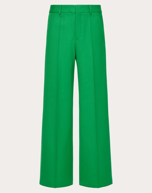Valentino - Wool Pants - Green - Man - Pants And Shorts
