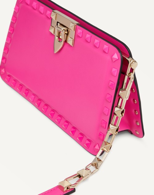 Valentino Garavani Rockstud envelope clutch bag - Pink